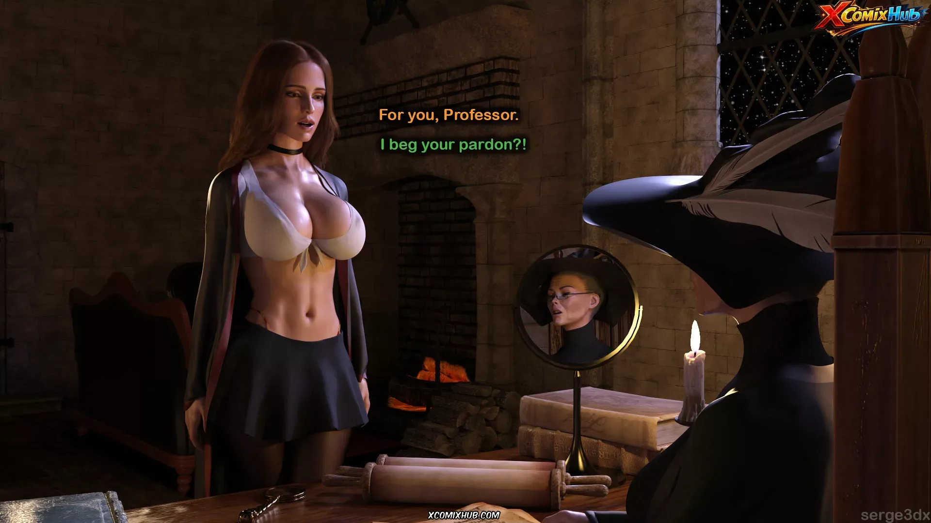 Hermione Granger And The Professor's Wand Serge3dx 117 Comic Page 117
